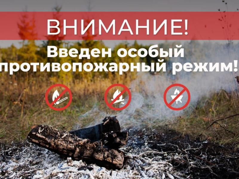 О введении особого противопожарного режима.
